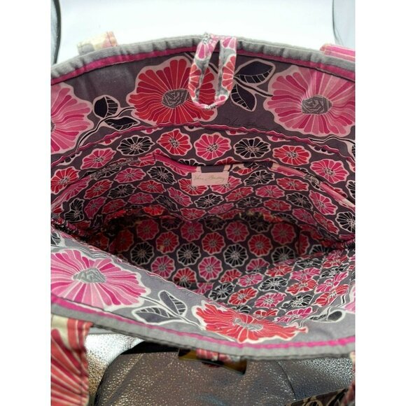 Vera Bradley Quilted Floral Tote Purse - Picture 8 of 9